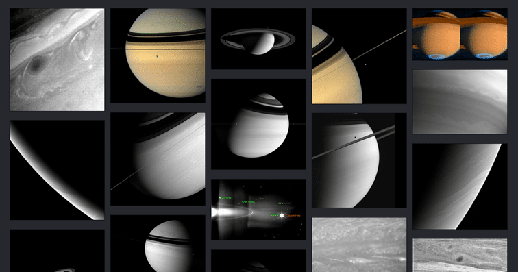 Imagenes del planeta Saturno tomadas por la NASA